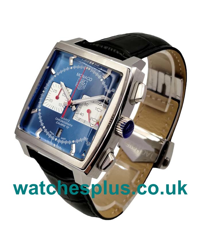 UK 40 MM Swiss Made Replica TAG Heuer Monaco CAW2111.FC6183 With Blue Dials For Sale