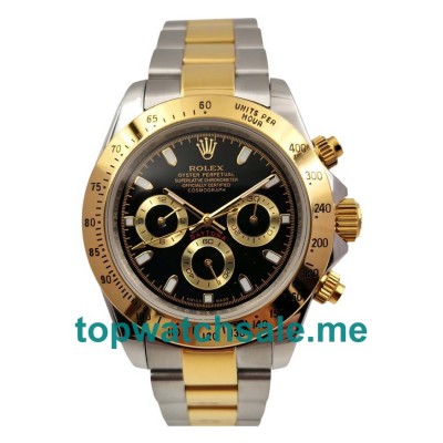 Top Super Clone Rolex Daytona 116523 Fake Watches With Black Dials For Sale