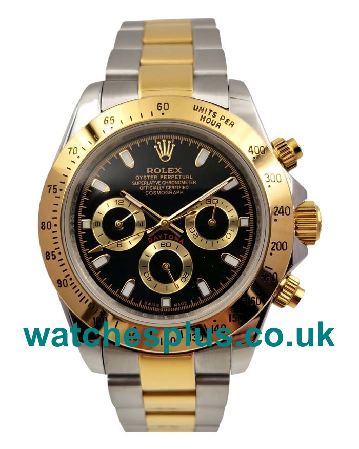 Top Super Clone Rolex Daytona 116523 Fake Watches With Black Dials For Sale