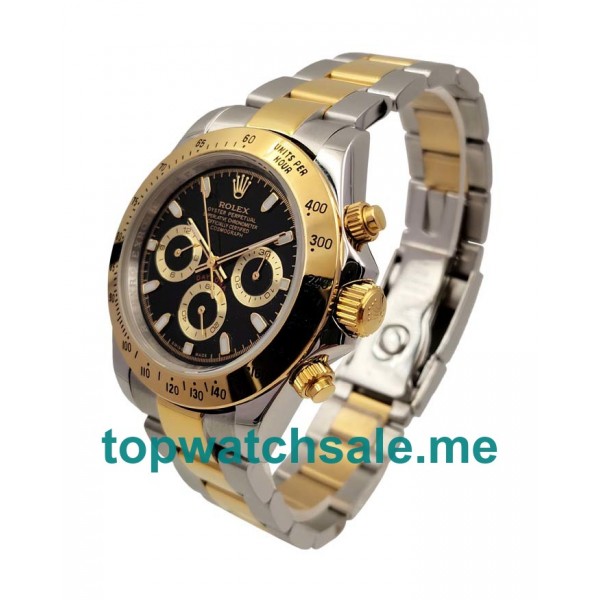 Top Super Clone Rolex Daytona 116523 Fake Watches With Black Dials For Sale