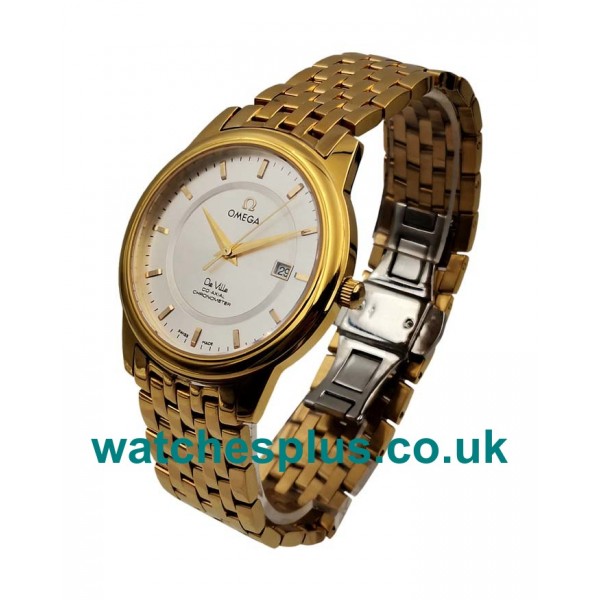 UK High Quality Omega De Ville Prestige 4174.31.00 Replica Watches With Silver Dials For Sale