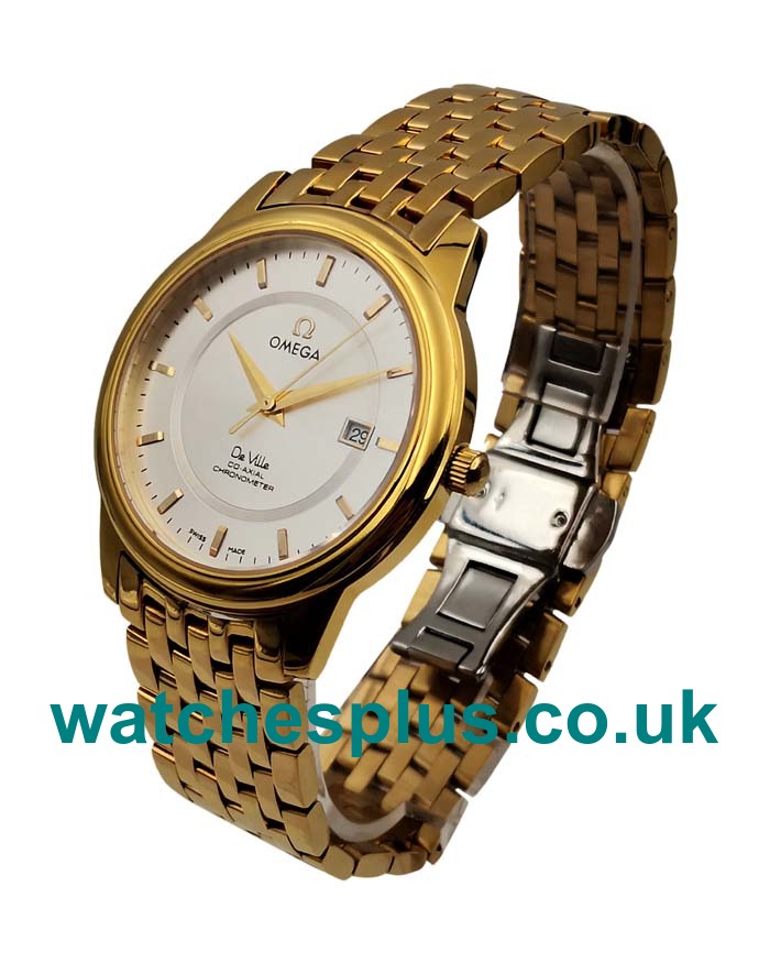 UK High Quality Omega De Ville Prestige 4174.31.00 Replica Watches With Silver Dials For Sale