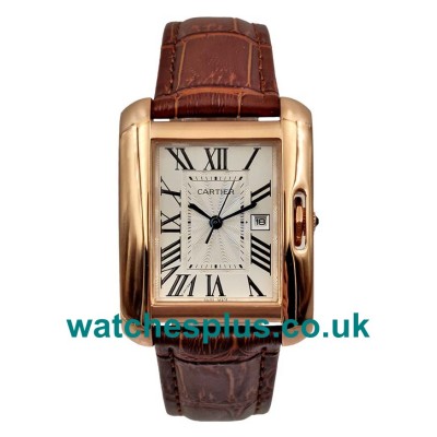 Best 1:1 Cartier Tank Anglaise W5310004 Fake Watches With Silver Dials For Sale