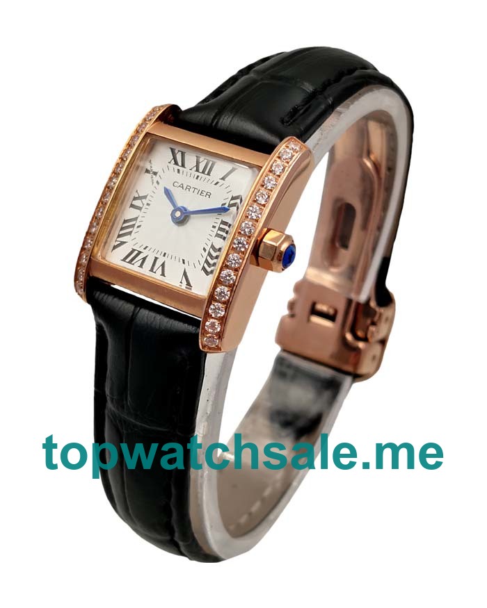 UK High End Cartier Tank Francaise WE104531 Replica Watches With Silver Dials Online