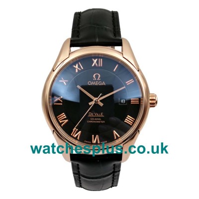 UK Best 1:1 Fake Omega De Ville Hour Vision 431.53.41.21.13.001 With Black Dials For Men