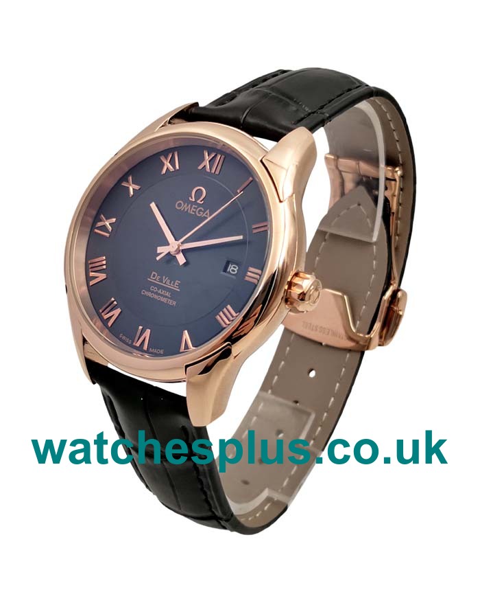 UK Best 1:1 Fake Omega De Ville Hour Vision 431.53.41.21.13.001 With Black Dials For Men