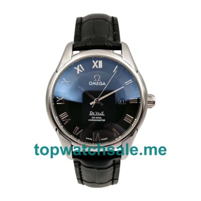 UK Best 1:1 Omega De Ville Hour Vision 431.13.41.21.01.001 Replica Watches With Black Dials For Men