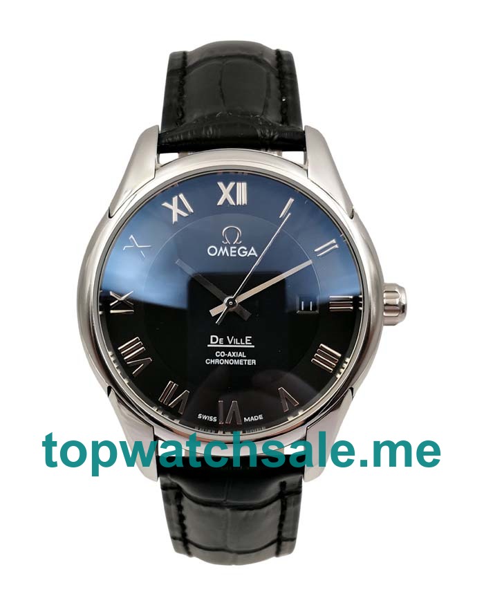 UK Best 1:1 Omega De Ville Hour Vision 431.13.41.21.01.001 Replica Watches With Black Dials For Men