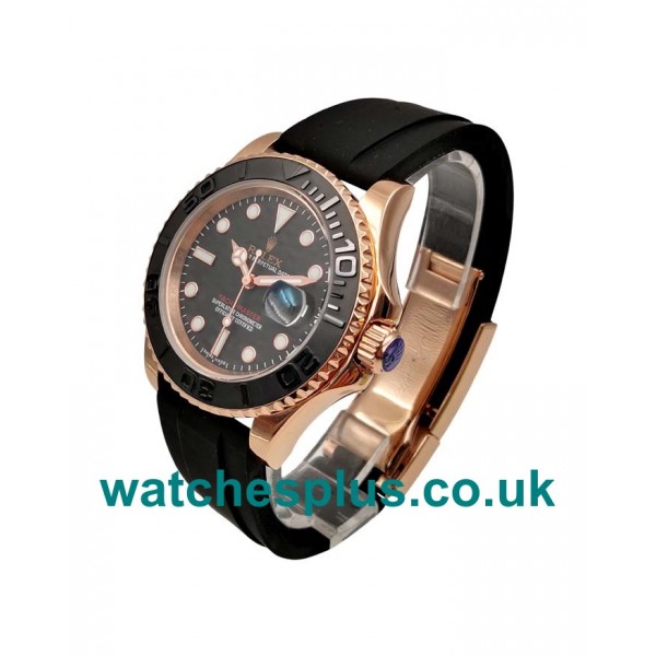 UK Best Quality Rolex Yacht-Master 116655 Replica Watches With Black Dials Online