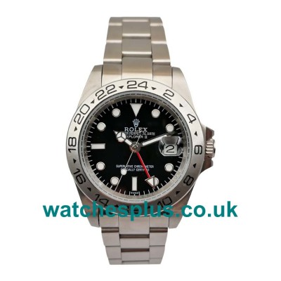 UK Perfect Rolex Explorer II 16570 Replica Watches With Black Dials For Men