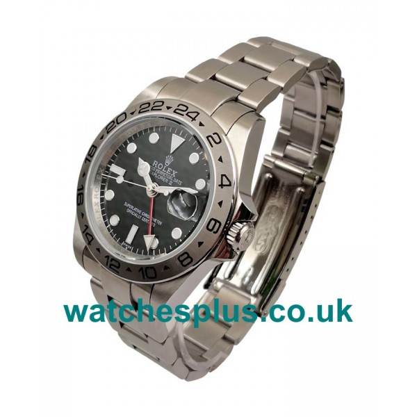 UK Perfect Rolex Explorer II 16570 Replica Watches With Black Dials For Men