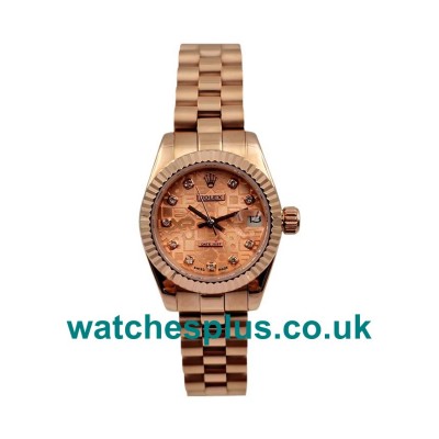 26 MM AAA Quality Rolex Lady-Datejust 179175 Replica Watches With Pink Dials For Sale