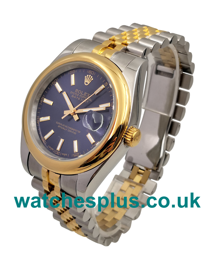 UK High Quality Rolex Datejust 126303 Replica Watches With Blue Dials For Men