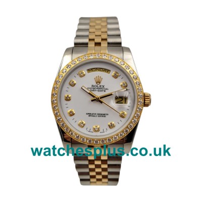 Best Quality Rolex Day-Date 18048 Replica Watches With White Dials For Sale