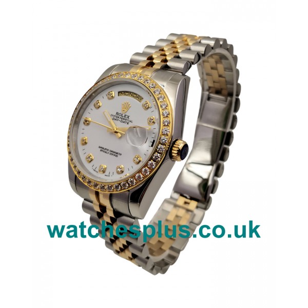 Best Quality Rolex Day-Date 18048 Replica Watches With White Dials For Sale