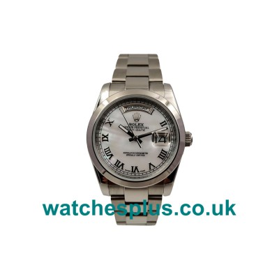 Best Quality 36 MM Rolex Day-Date 118239 Replica Watches With White Dials For Sale