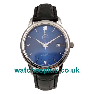 Best Quality Omega De Ville Hour Vision 424.13.40.20.03.001 Replica Watches With Blue Dials For Men