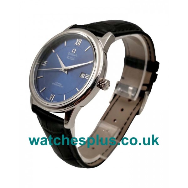 Best Quality Omega De Ville Hour Vision 424.13.40.20.03.001 Replica Watches With Blue Dials For Men