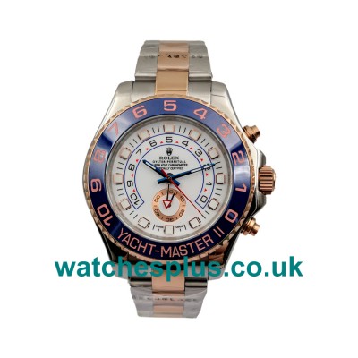 UK Perfect Rolex Yacht-Master II 116681 Replica Watches With White Dials Online