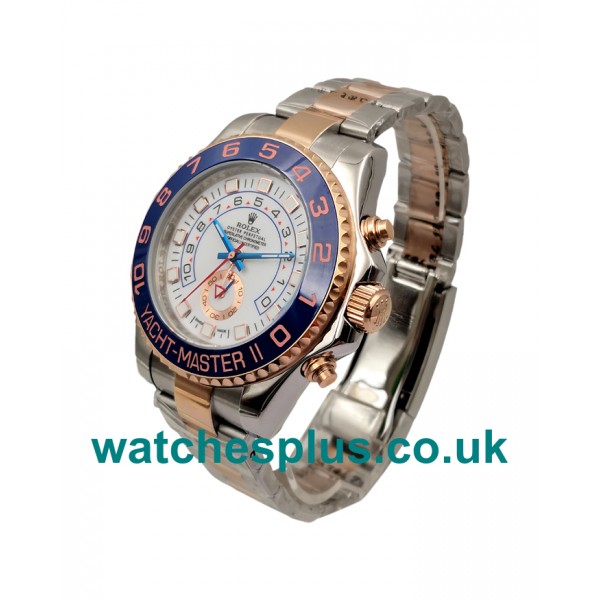 UK Perfect Rolex Yacht-Master II 116681 Replica Watches With White Dials Online