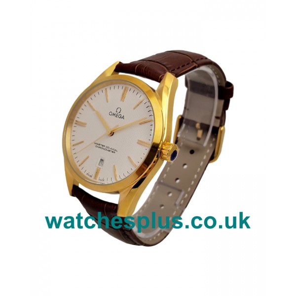 UK Swiss Made Replica Omega De Ville Hour Vision 432.53.40.21.02.001 With White Dials For Sale