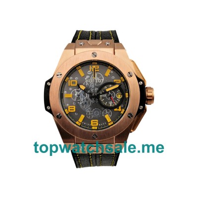 UK Swiss Luxury 48 MM Fake Hublot Big Bang 411.OX.5189.RX With Black Dials Rose Gold Cases