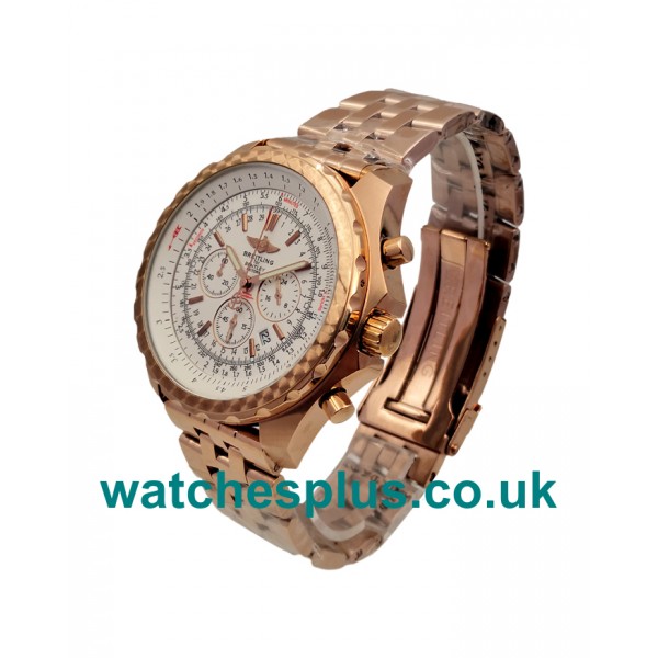 UK Luxury 1:1 Replica Breitling Bentley Motors A25362 With White Dials And Rose Gold Cases Online