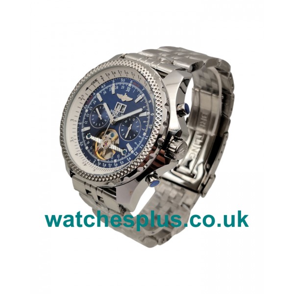 Best Quality Breitling Bentley Mulliner Tourbillon Replica Watches With Blue Dials For Men