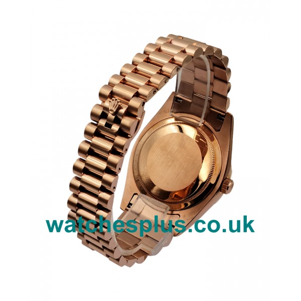 UK Best Quality Green Dials Rolex Day-Date 228235 Replica Watches With Rose Gold Cases Online