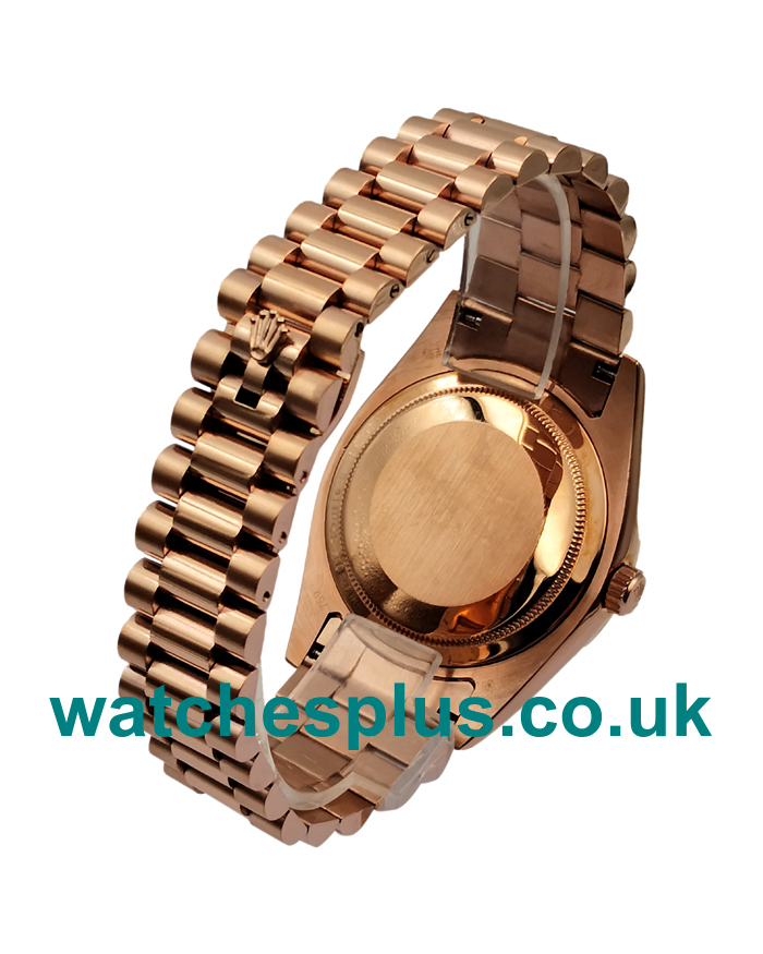 UK Best Quality Green Dials Rolex Day-Date 228235 Replica Watches With Rose Gold Cases Online