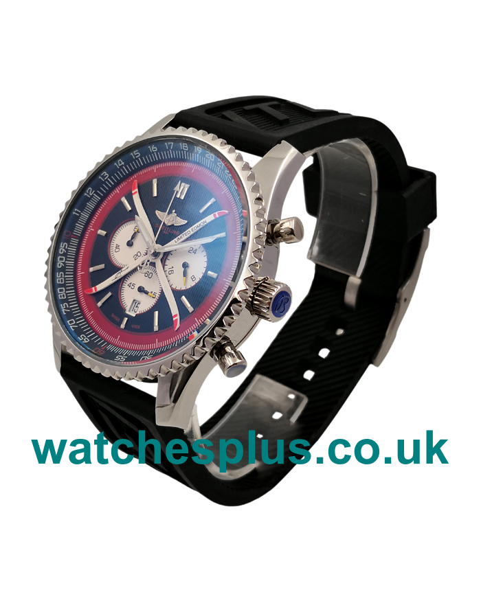 46 MM Best 1:1 Breitling Navitimer Replica Watches With Black Dials Online