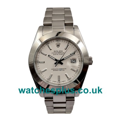 UK AAA Quality Rolex Datejust 126300 Replica Watches With White Dials For Men