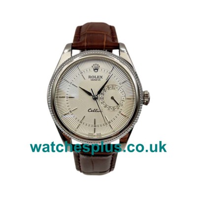 UK Swiss Made 39 MM Replica Rolex Cellini 50519 With Silver Dials And Steel Cases For Men