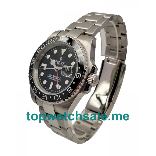 UK Best 1:1 Rolex GMT-Master II 116710 Replica Watches With Black Dials For Sale