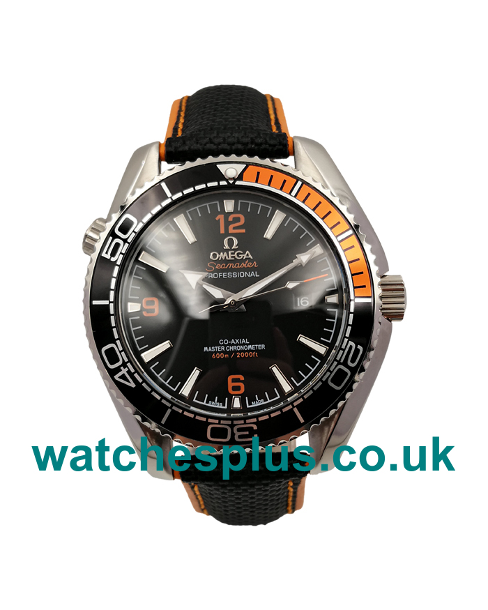 UK AAA Quality Omega Seamaster Planet Ocean 215.32.44.21.01.001 Fake Watches With Black Dials For Men