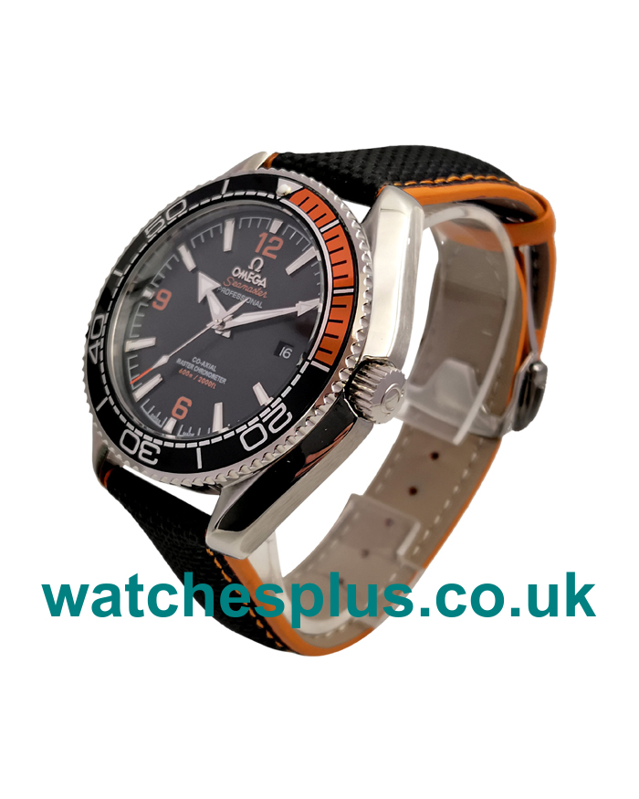 UK AAA Quality Omega Seamaster Planet Ocean 215.32.44.21.01.001 Fake Watches With Black Dials For Men