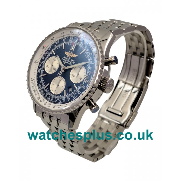 UK Best Quality Breitling Navitimer A23322 Replica Watches With Blue Dials For Men