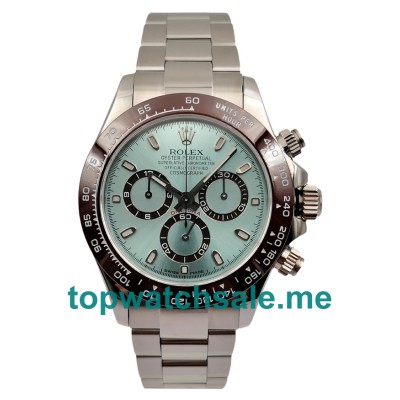 UK AAA Quality Fake Rolex Daytona 116506 With Blue Dials And Steel Cases For Sale