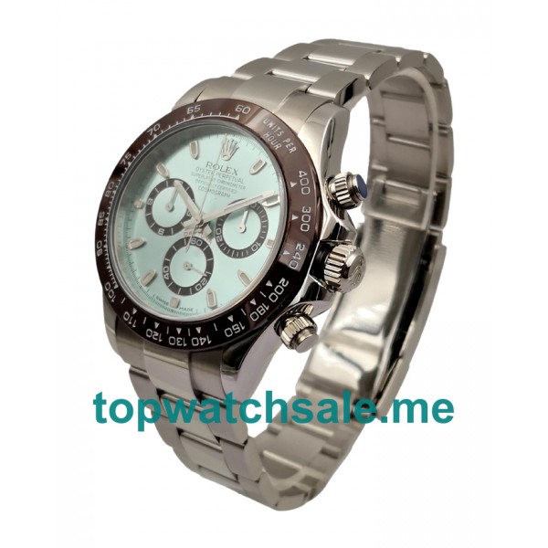 UK AAA Quality Fake Rolex Daytona 116506 With Blue Dials And Steel Cases For Sale