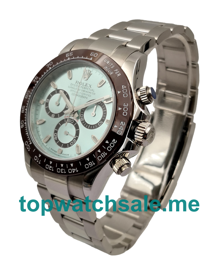 UK AAA Quality Fake Rolex Daytona 116506 With Blue Dials And Steel Cases For Sale