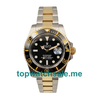 UK Best 1:1 Rolex Submariner 116613 LN Replica Watches With Black Dials For Men