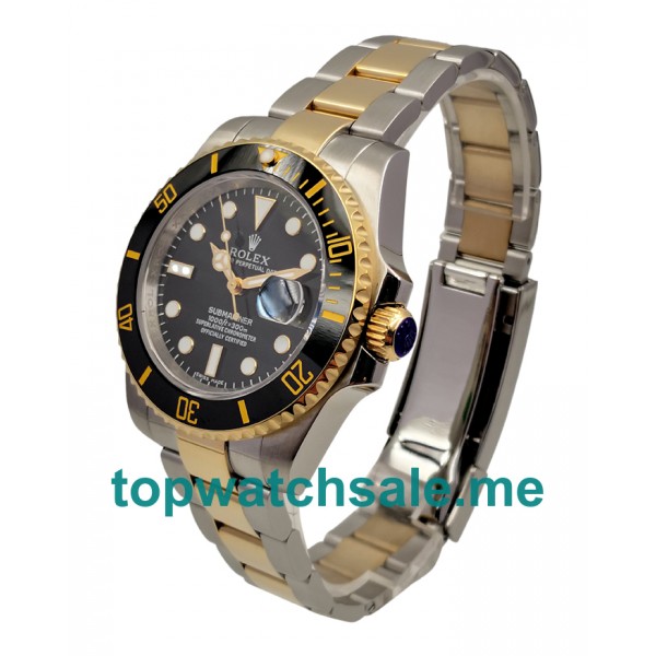 UK Best 1:1 Rolex Submariner 116613 LN Replica Watches With Black Dials For Men