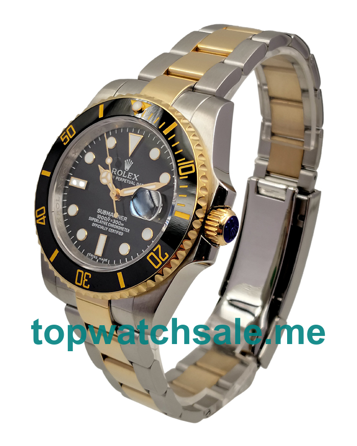 UK Best 1:1 Rolex Submariner 116613 LN Replica Watches With Black Dials For Men