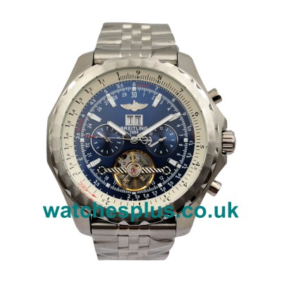 High Quality Breitling Bentley Mulliner Tourbillon Fake Watches With Blue Dials Online