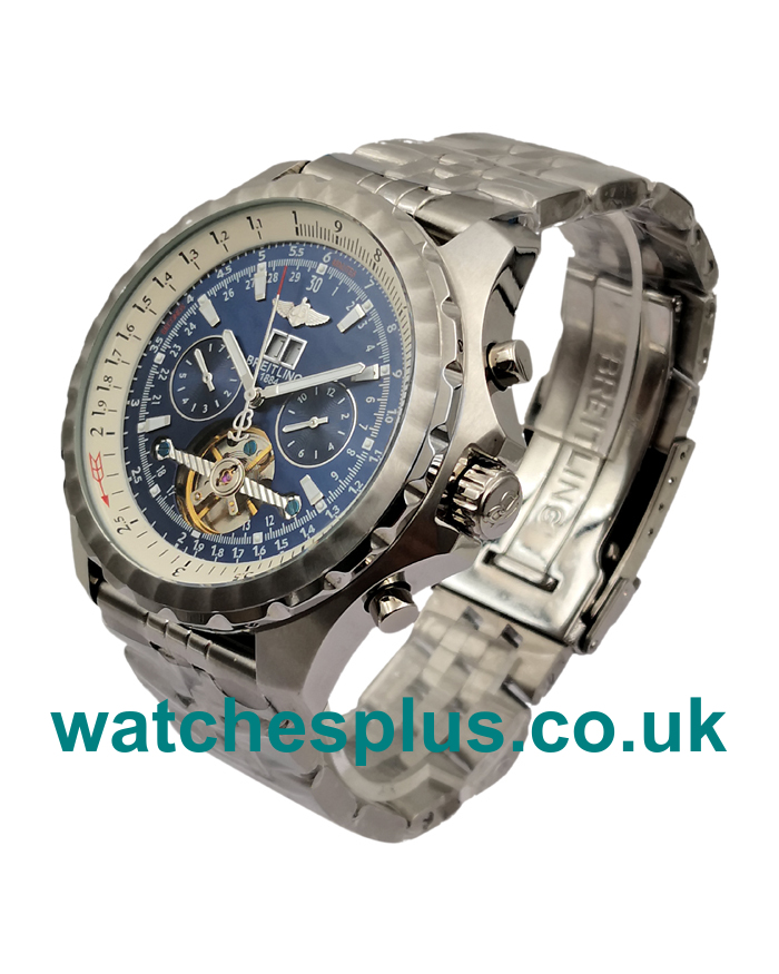 High Quality Breitling Bentley Mulliner Tourbillon Fake Watches With Blue Dials Online