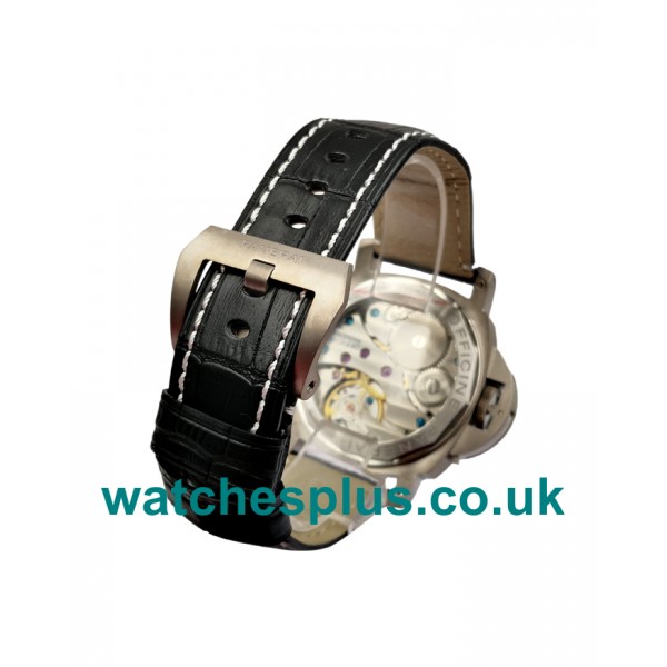 UK Best 43 MM Fake Panerai Luminor Marina PAM00177 With Black Dial Titanium Case