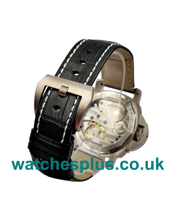 UK Best 43 MM Fake Panerai Luminor Marina PAM00177 With Black Dial Titanium Case