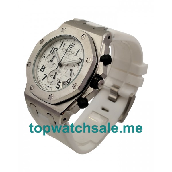 UK Perfect 42 MM Silver Dial Audemars Piguet Royal Oak Offshore 26283ST Replica With Steel Case