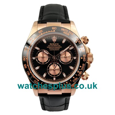 UK Swiss Made Rolex Daytona 116515 40 MM Black Dials Men Replica Watches