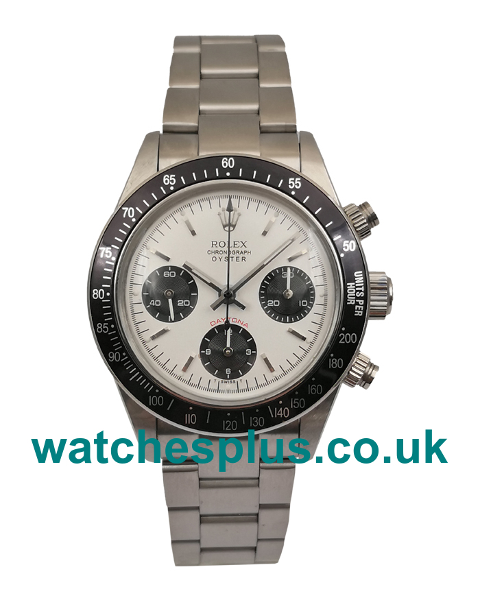 UK AAA Quality Rolex Daytona Ref.6263 Replica Watches With White Dials For Sale